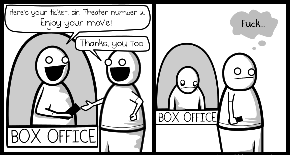 You too - at movies
